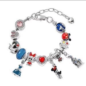 Disney Mickey & Minnie Mouse Disney Princesses Charm Bracelet